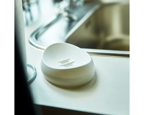 Soap dish set (white)