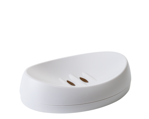 Soap dish set (white)