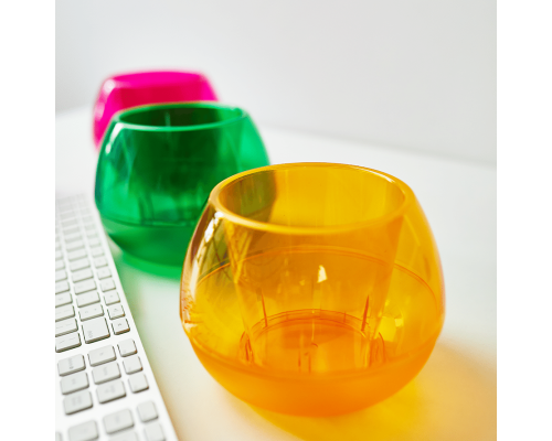 Flowerpot "Sphere" d10cm (amber)