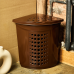 Laundry bin corner 45L (dark brown)