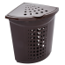Laundry bin corner 45L (dark brown)