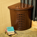Laundry bin corner 45L (dark brown)