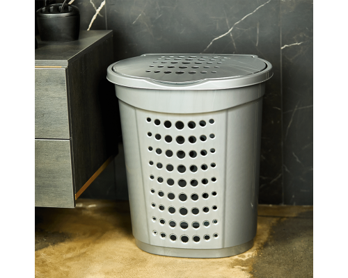 Laundry bin 60L (gray)