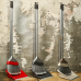 Set of broom and scoop "Euro" (granite / gray)