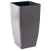 Flowerpot "Quadro" with insert 22x22x41,5cm (cappuccino)