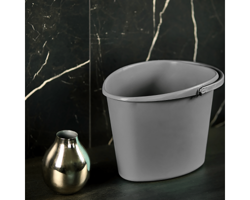 Heart shaped pail 10L (gray)