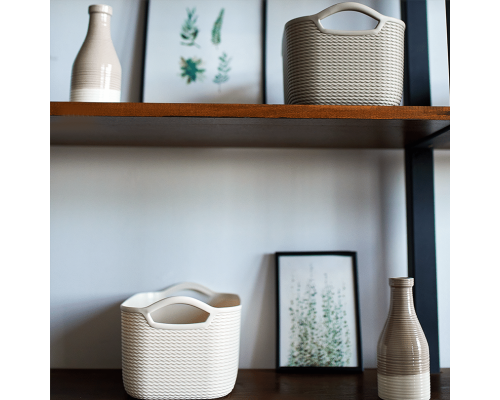 Basket "Jute" S (cocoa)