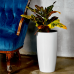 Flowerpot "Alpha" with insert d27x51cm (white)