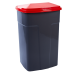 Garbage bin 90L (dark gray / red)