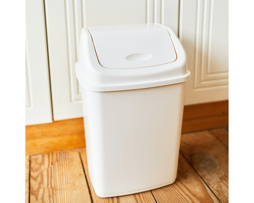 Garbage bin 18L (white rose)