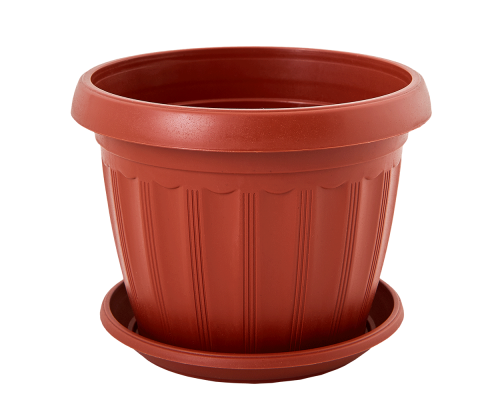 Flowerpot "Terra" with tray 30x23cm (terracotta)