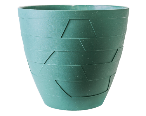 Flowerpot "Ceramo" with insert d19,5x17,5cm (green concrete)