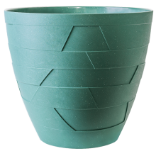 Flowerpot "Ceramo" with insert d24,5x22cm (green concrete)