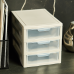 Universal organizer for 3 drawers (white rose / transparent)