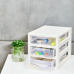 Universal organizer for 3 drawers (white rose / transparent)