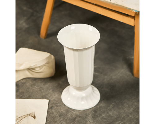 Flowerpot "Flora" with tray 51cm (white)