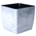 Вазон "Квадро" низький 22*22*21см. Stone (білий мармур)