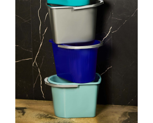 Rectangular pail 14L (gray blue)