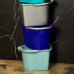 Rectangular pail 14L (gray blue)