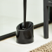 Toilet brush with stand "Aqua" (black)