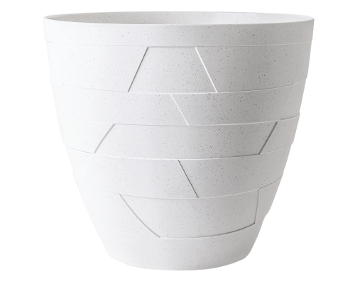 Flowerpot "Ceramo" with insert d19,5x17,5cm (white rose concrete)