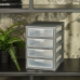 Universal organizer for 4 drawers (granite / transparent)