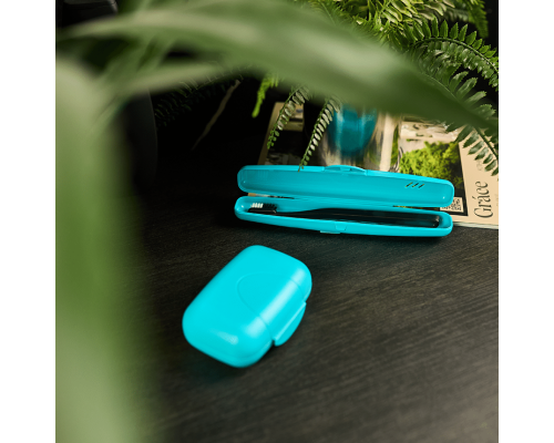 Traveling soap dish (turquoise)