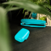 Traveling soap dish (turquoise)