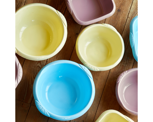 Round basin "Euro" 9L (gray blue)