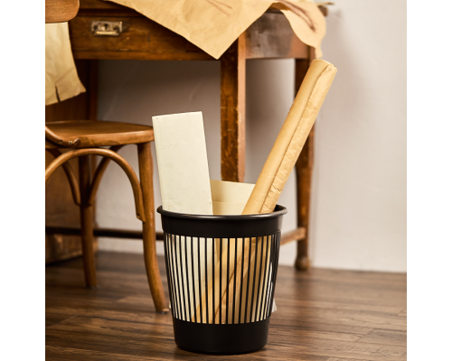 Waste paper bin 12L (black)