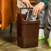 Garbage bin 18L (dark brown)