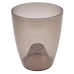 Flowerpot "Orchid" 12x14cm (brown transparent)