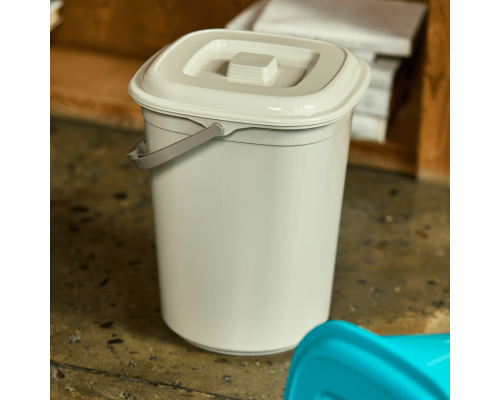 Pail "Smart" with lid 9L (cocoa)