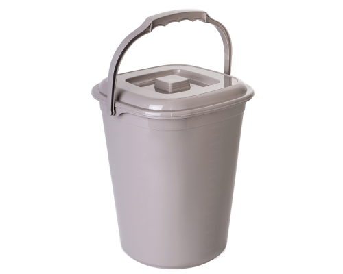 Pail "Smart" with lid 9L (cocoa)