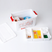 Container "Smart Box" with organizer and decor 3,5L (white, First aid kit)