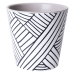 Flowerpot "Deco" with insert with decor 16x15,5cm (Ethno white)