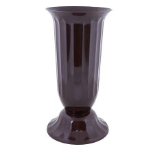 Flowerpot "Flora" with tray 51cm (dark brown)