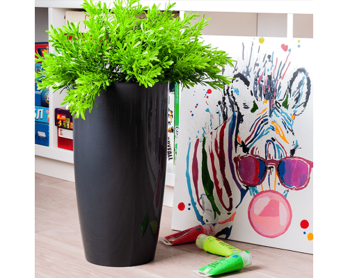 Flowerpot "Alpha" with insert d27x51cm (granite)