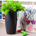 Flowerpot "Alpha" with insert d27x51cm (granite)