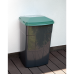 Garbage bin 90L (dark gray / green)