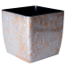 Вазон "Квадро" низький 22*22*21см. Stone (срібний опал)