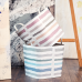 Basket "Practic" with decor (Lines pink)
