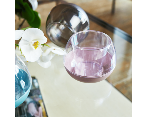 Flowerpot "Sphere" d14cm (transparent / freesia)