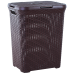Laundry bin "Rattan" 50L (dark brown)