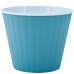 Flowerpot "Ibis" with insert 15,7x13,0cm (gray blue / white)