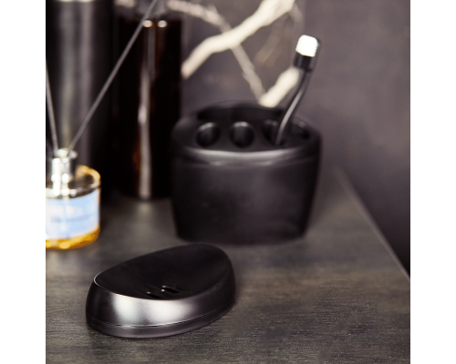 Soap dish set (black)