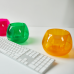 Flowerpot "Sphere" d10cm (green transparent)