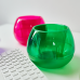 Flowerpot "Sphere" d10cm (green transparent)