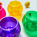 Flowerpot "Sphere" d10cm (green transparent)