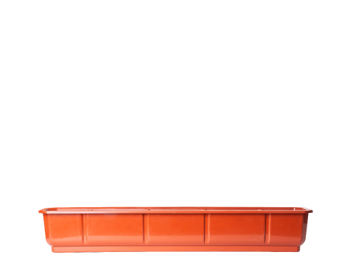 Flowerpot "Dama" balcony 100x18cm (terracotta)